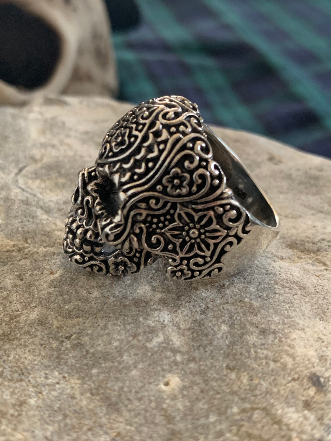 celtic skull ring