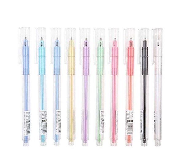 Fine Point Colored Gel Pens 0.5 Mm I 10 Pack I Bullet Journaling Pens I Note  Taking Pens Notes 