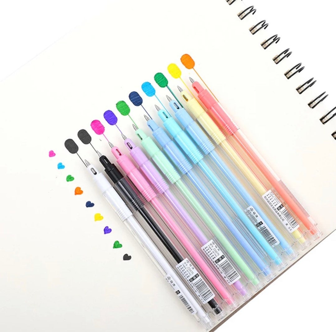 Metallic Colors Journal Planner Pens Colorful 0.5mm Markers Fine Tip  Drawing Pen Porous Fineliner Pen for Bullet Journaling Writing Note Taking