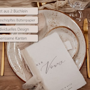 Ehegelübde | Eheversprechen | 2er Set | Vow Book | Büchlein | Heft | Hochzeit | Boho | Buch | DIN A5