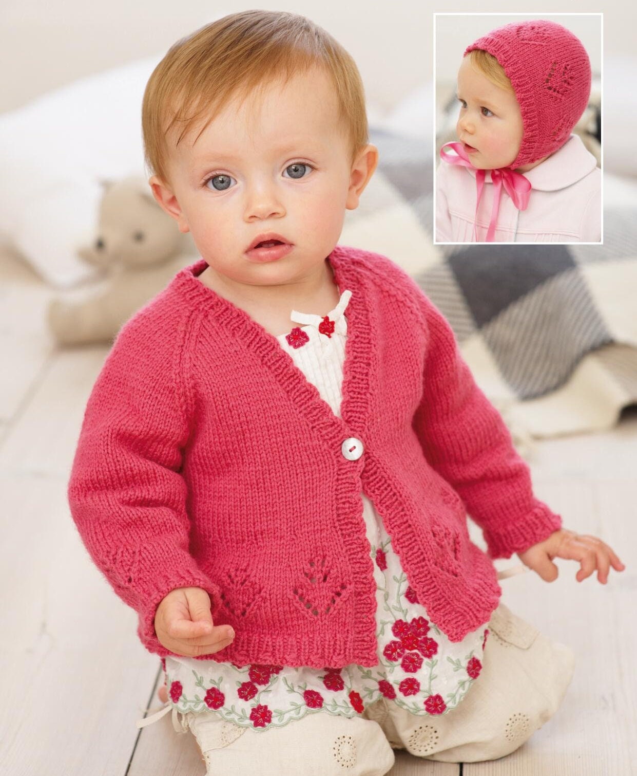 Baby Children's Cardigan and Hat 4 Ply Knitting Pattern - Etsy