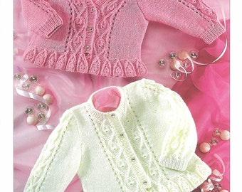 baby girls cardigans 4 ply knitting pattern pdf
