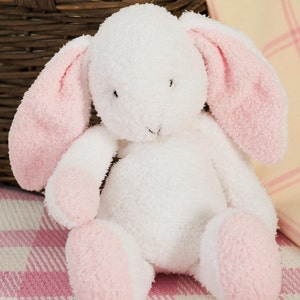 bunny rabbit toy double knit knitting pattern pdf instant digital download