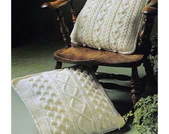 cushion covers double knit knitting pattern pdf 243