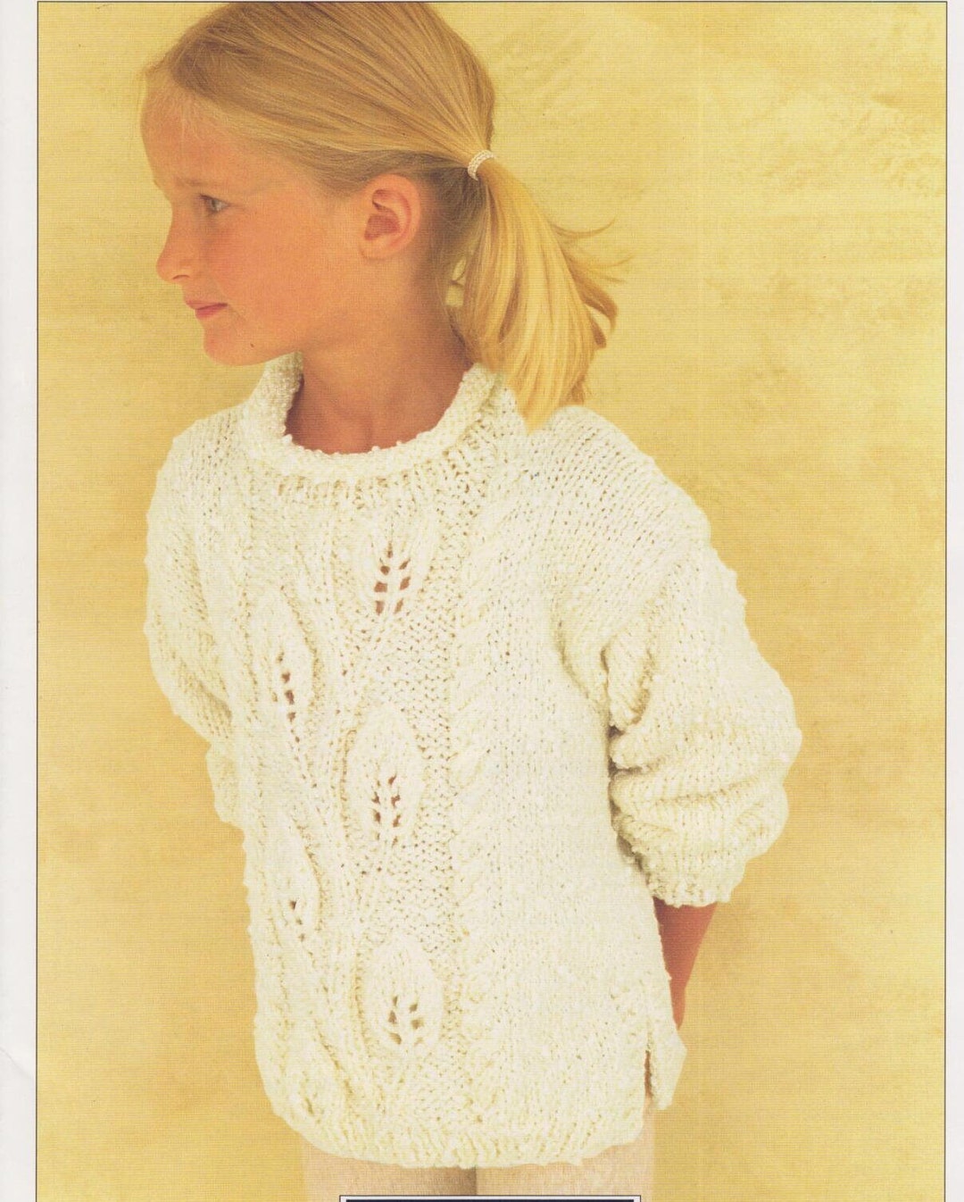 Children's Girls Sweater Jumper Chunky Knit Knitting Etsy UK