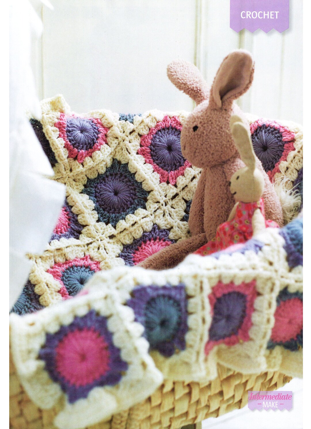 Baby Blanket Shawl Double Knit Crochet Pattern Pdf Etsy