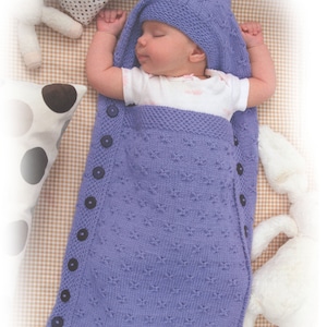 baby sleeping bag easy beginners knitting pattern pdf