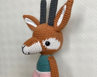 Gazelle plush, Handmade crochet gazelle.