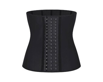 Waist Trainer for Women | Corsets for Women | Black Corset | Lower Belly Fat | Body Wrap Waist Trainer