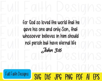 Jean 3:16 svg, John 316 svg, John 3 16 svg, ai, pdf, png, jpg, dxf, eps, Car Dieu a tant aimé le monde, religieux, foi chrétienne, Jésus svg