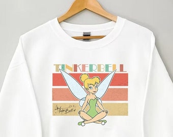 Tinkerbell Sweatshirt, Fairy Sweatshirt, Disney Tinkerbell Sweatshirt, Disney Vacation Sweatshirt, Disneyworld Family Sweatshirt, Peter Pan