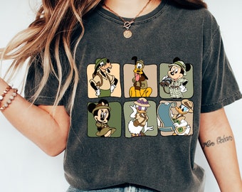 Comfort Colors®  Disney Mickey Mouse And Friends C1180 Magic Kingdom Holiday Trip Unisex T-shirt Family Birthday Gift Adult Kid Toddler Tee