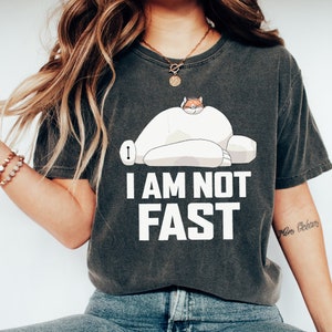 Comfort Colors  Big Hero 6 Baymax I Am Not Fast Retro Big Hero Hello I Am Baymax Shirt, Cute Baymax Shirt, Big Hero 6 Shirt, Disneyland