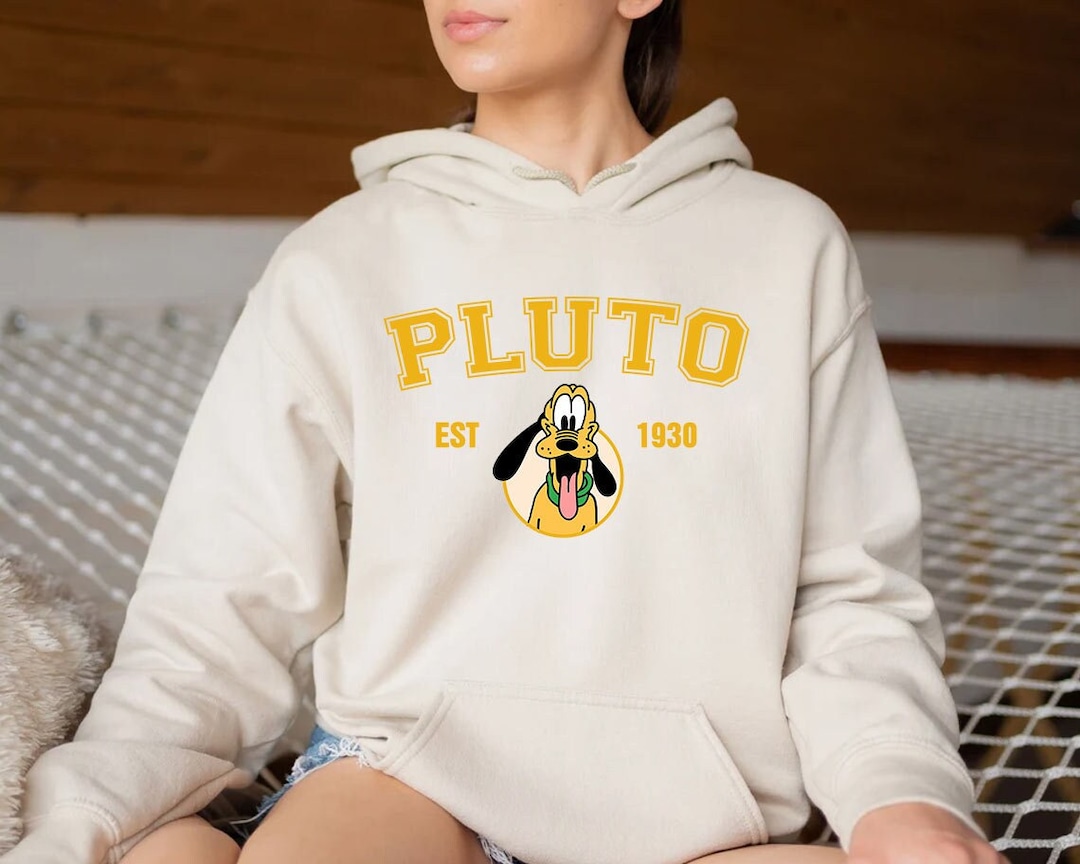 Disney sports sweatshirt（Pluto） Pluto Sweatshirt, Pluto Est. 1930 Sweatshirt, Disney Sweatshirt