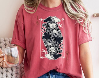 Jack Sparrow Comfort Colors Tee: Magic Kingdom Family Trip Shirt