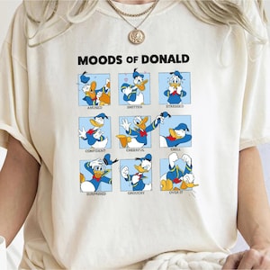 Comfort Colors®  Donald Duck Moods Box Up Mickey And Friends T- C2084 Magic Kingdom Holiday Trip Unisex Tshirt Birthday Gift Adult Kid Tee
