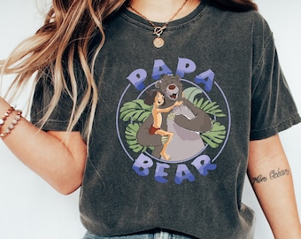 Jungle Book Papa Bear Comfort Colors Shirt: Magic Kingdom Family Tee