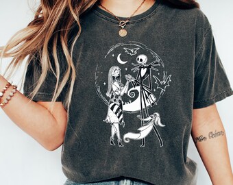 Jack Sally Comfort Colors Tee: Magic Kingdom Family Trip Shirt