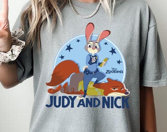 Judy and Nick Zootopia Comfort Colors T-Shirt