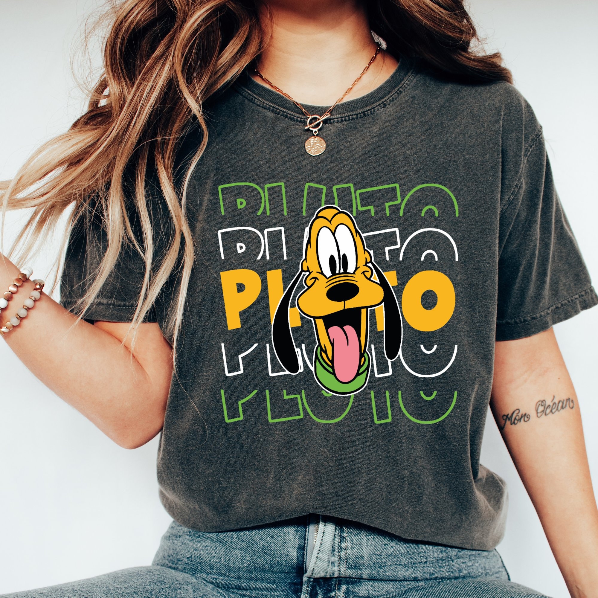 Comfort Colors® Cute Disney Pluto and Friends C1033 Magic Kingdom ...