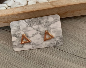 Boucles d'oreilles triangle or