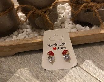 Boucles d'oreilles Père Noël