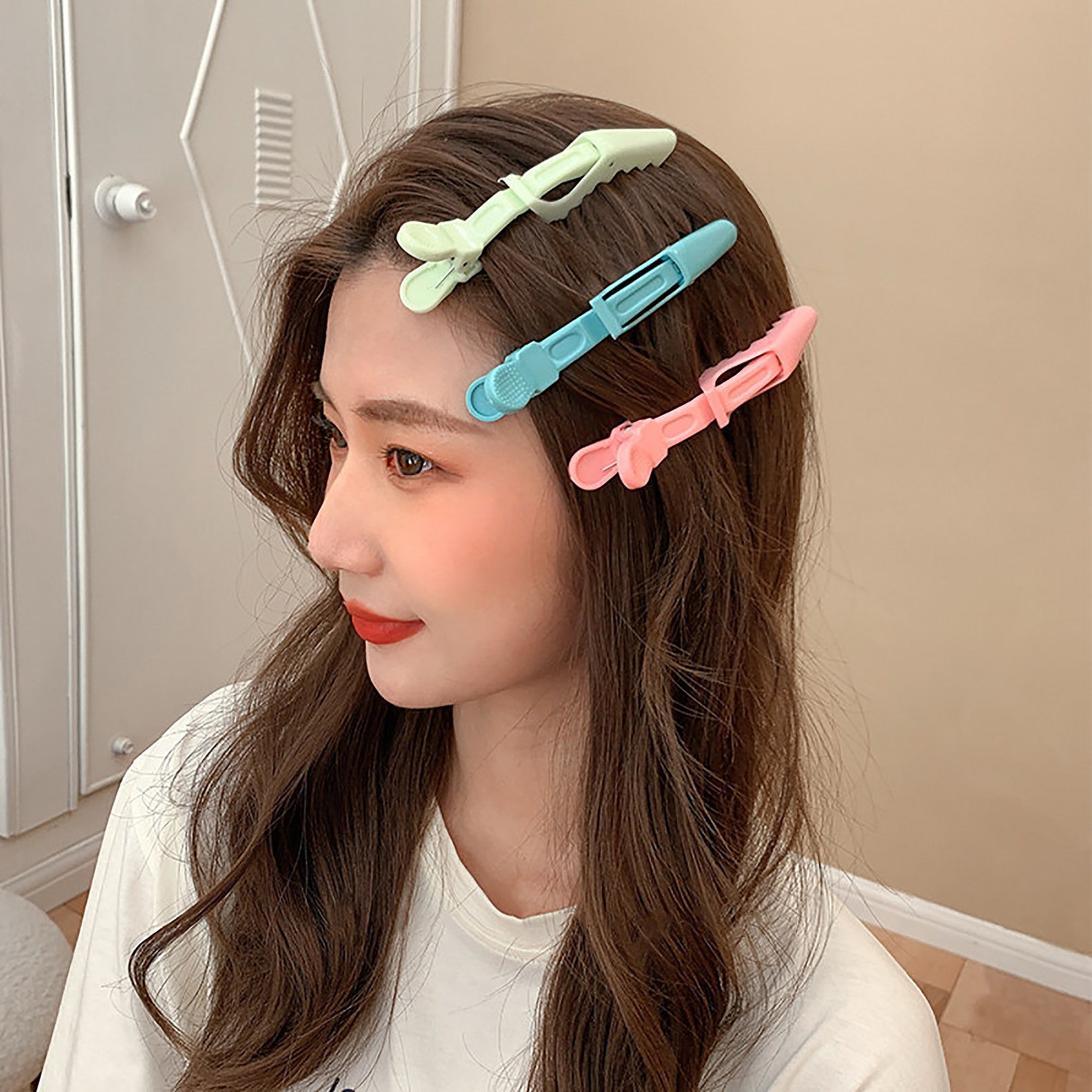 No Bend Hair Clip Bangs Clip Crocodile Duckbill Clip Etsy