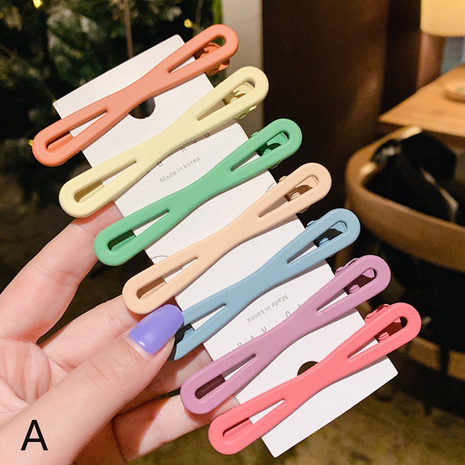 Pastel Hair Clip For Girl Simple Hair Clips Marcaroon Hair Etsy