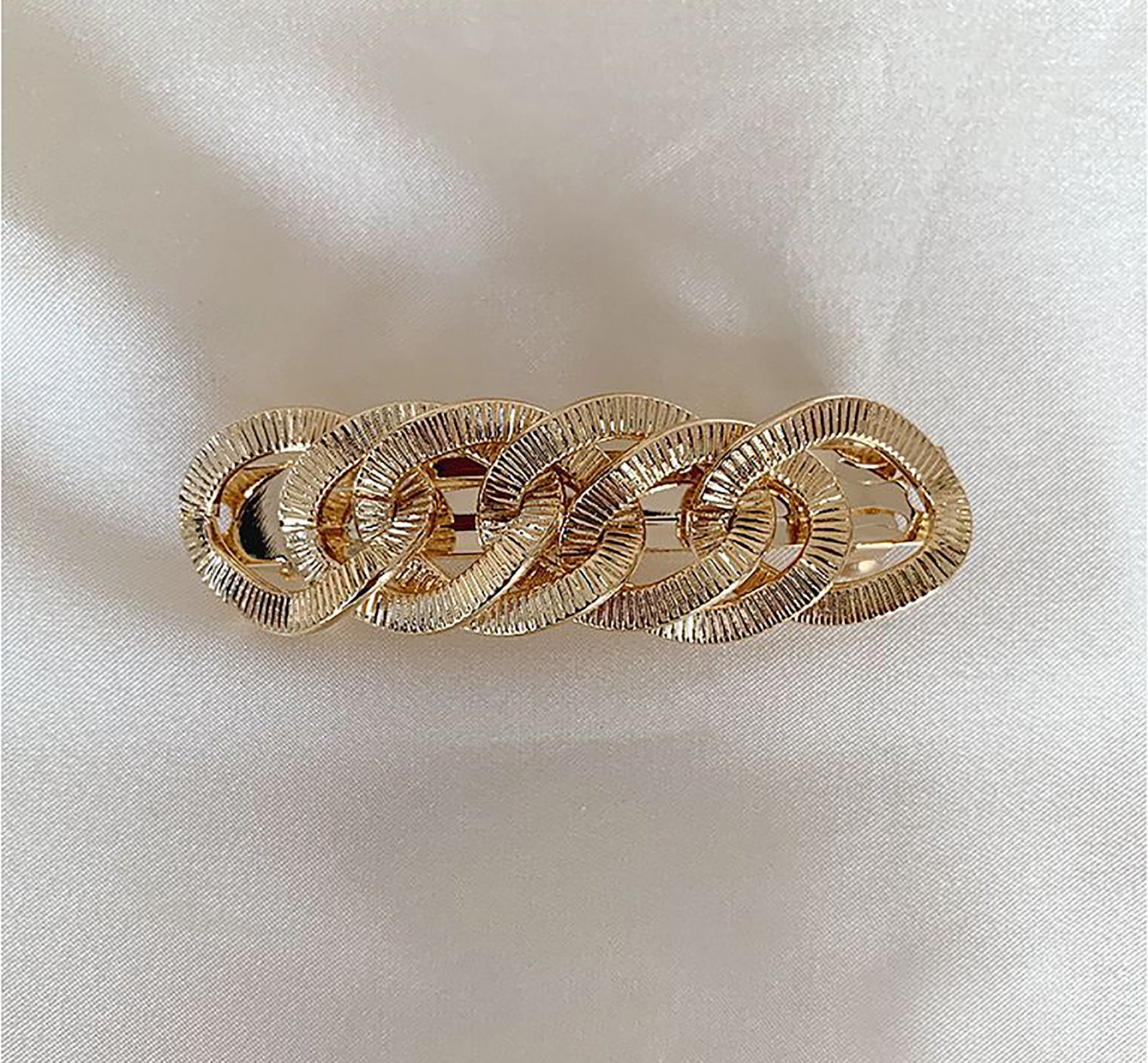 Metal Chain Hair Clip Classic Vintage Thick Chain Hair Clip Etsy