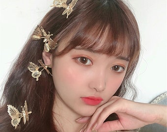 Girl 3.5 Pulgadas Cinta Rizada Cork Cabello Butterfly Clip 1 Girl 3.5 Pulgadas Cinta Rizada Cork Cabello Butterfly Clip 1