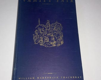 Vanity Fair by Thackeray English Life classic novel HC book Illustrated antique good condition