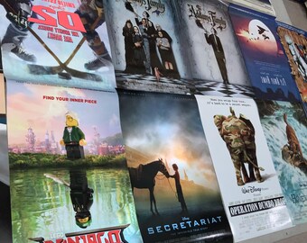 600+ Authentic Movie Posters 27"x40"  Kids Movies Horror Sci Fi Fantasy Cartoons Musicals Biopics Wall Art Decor 90s 00s Classics