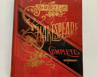 Livre Miniature "Beautés De Shakespeare" Reliure Cuir 1824 - Édition Originale Londres