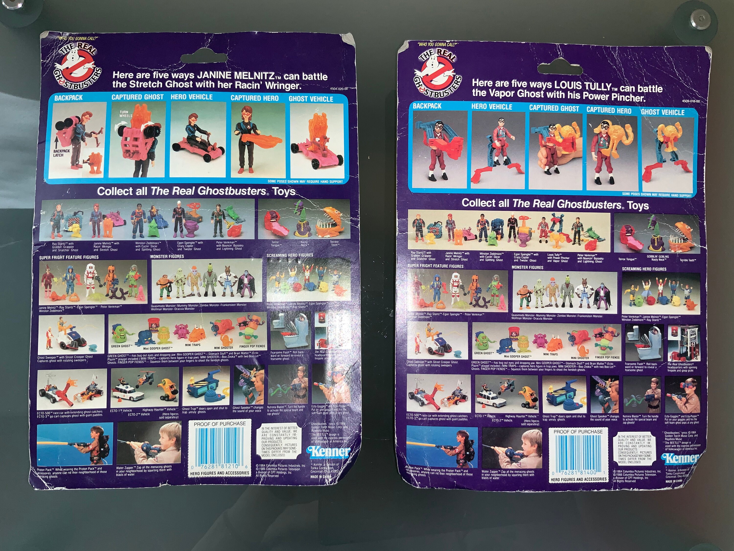 NIB the Real Ghostbusters Louis Tully Power Pincher and Janine Melnitz