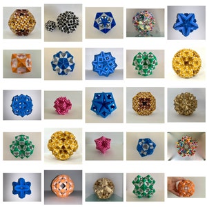 Criações de arte decorativas de origami, engenharia, escultura em papel, ornamento geométrico, arte moderna, design de interiores, único, colorido e vibrante