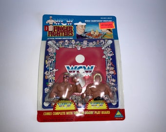 Vintage WCW Finger Fighters: Ring of Doom-speelset - Lex Luger