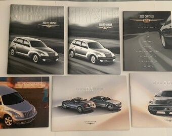 Chrysler PT Cruiser Automotive Catalogs Car Catalog Lot Collection of 6 books Auto Prints Advertising car dealer transportation magazines