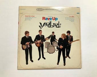 The Yardbirds Rave Up CLASSIC ROCK Vinyl records lp 12” VanceHoustonOrigami.com tested sounds good having a rave up with the yardbirds