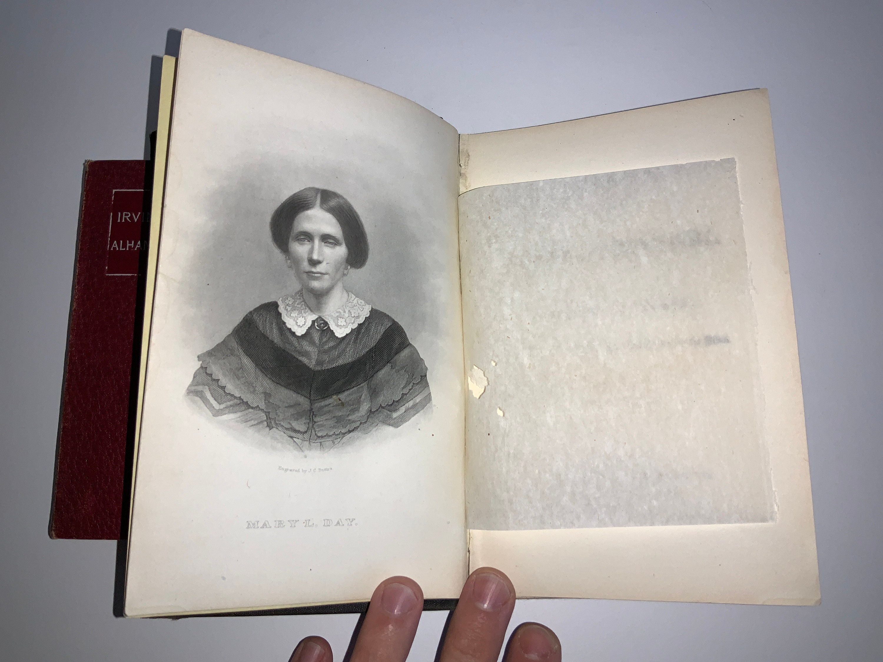 1858 True First Edition - Incidents in the Life of a Blind Girl by Mary L Day - antique hardcover book James Young Baltimore Disability Book