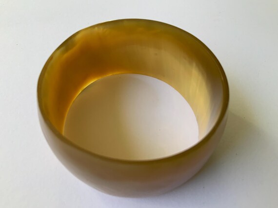 vintage butterscotch translucent bangle bracelet … - image 6
