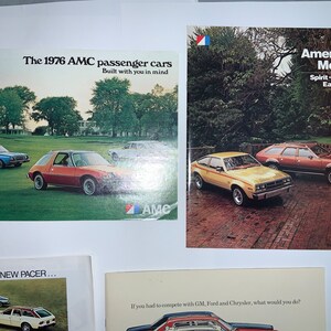 AMC Gremlin Hornet Matador 1970er 1980er Jahre Autokatalog Automobilbroschüren American Motor Company American Cars Werbedrucke illustriert Bild 2