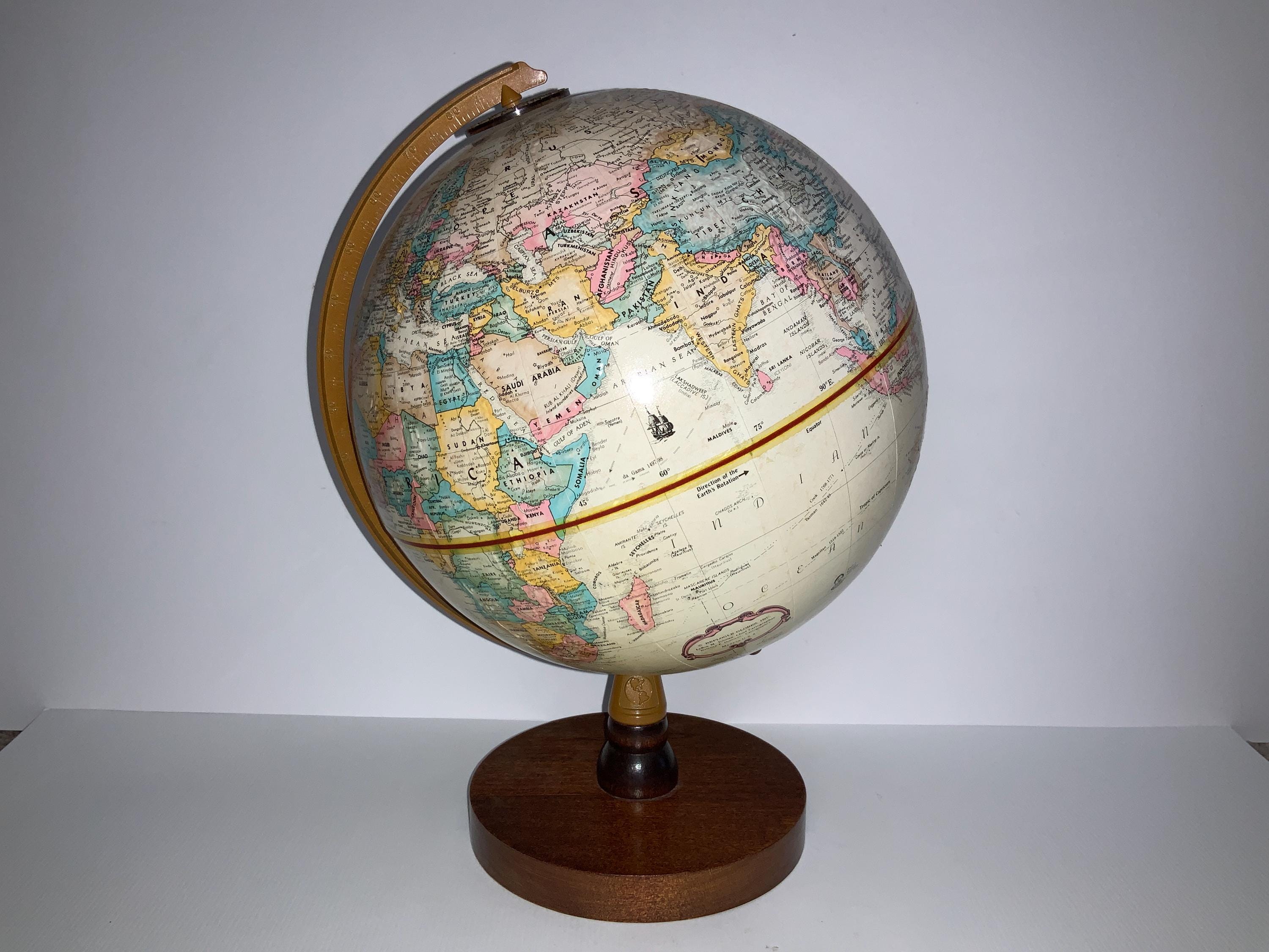 70's Replogle Globe - Etsy