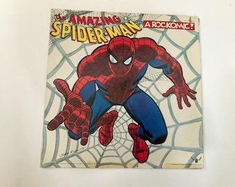 John Romita THE AMAZING SPIDERMAN Un disco in vinile Rockomic Dr Strange Green Goblin in discrete condizioni usato