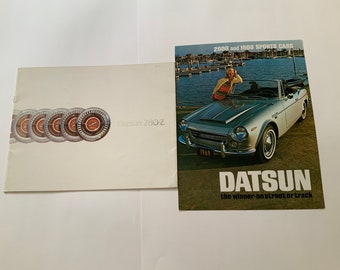 1969 Datsun Sportwagen Autohaus Broschüre Katalog Auto Automobile Automobile Ephemera Original illustrierte Drucke anpassen