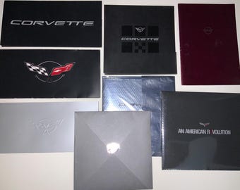 Corvette Sales Brochure lot early 2000s full line deluxe books some new unopened Corvette Racing Convertibles