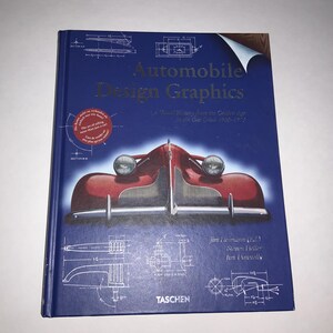 Automobile Design Graphics deluxe hardcover car auto history advertisement art book automobile ads Taschen