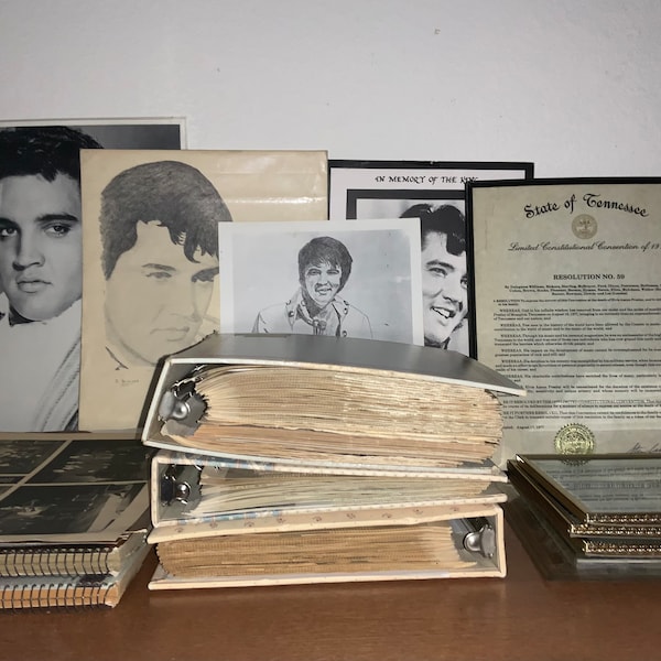 Elvis Presley Family Birthday Large Archive Collection Elvis Autographs Memorabilia State Legislation Photographs Letters Documents Albums