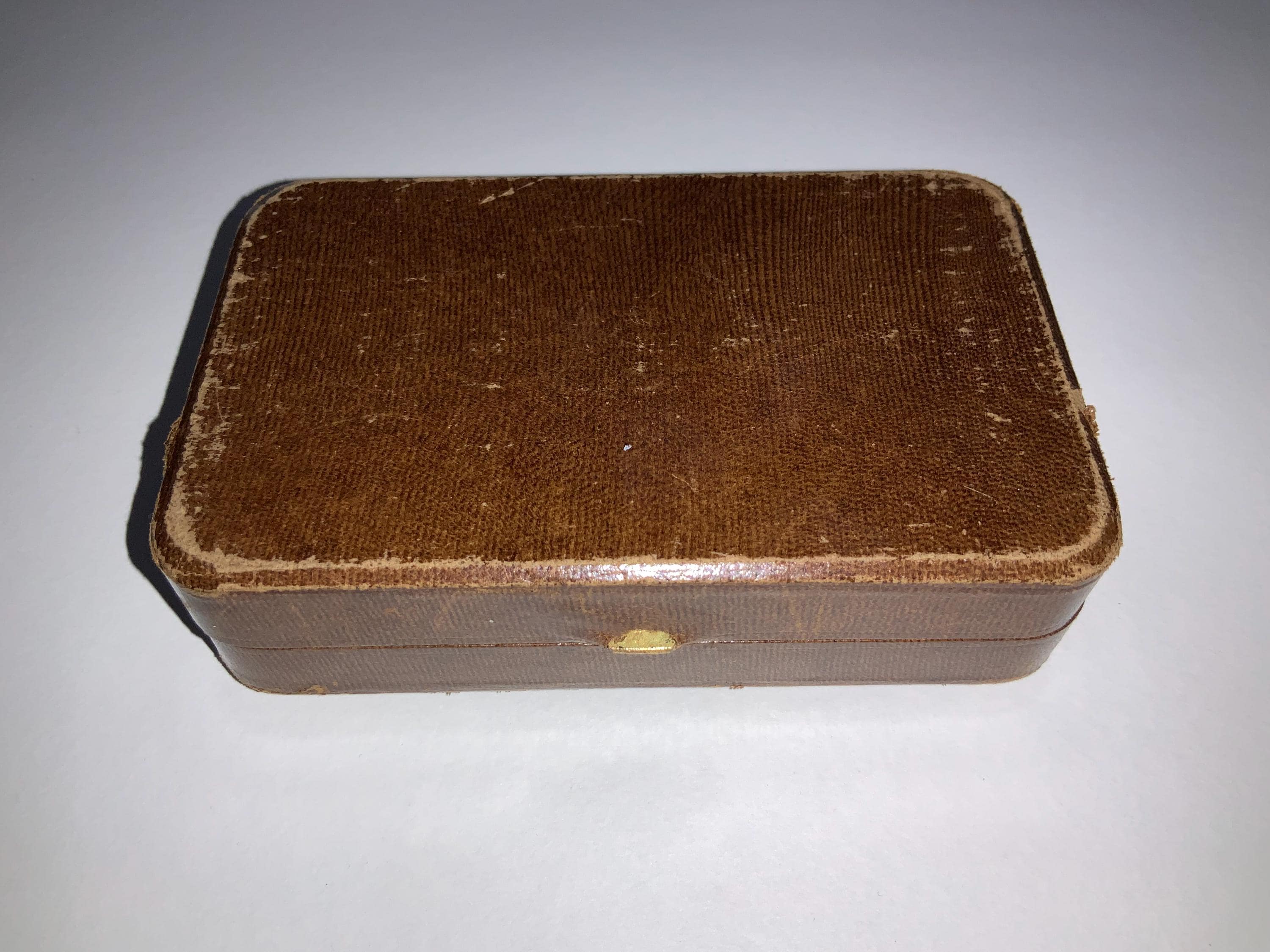 Leather Tiffany & Co New York Paris London Antique Brown