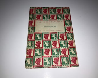 Dickens 'A Christmas Carol' HC Book: Thomas Crowell Decorative Cover