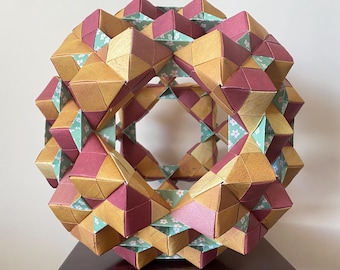 ORIGAMI PAPER Scultura originale di arte moderna 14”
